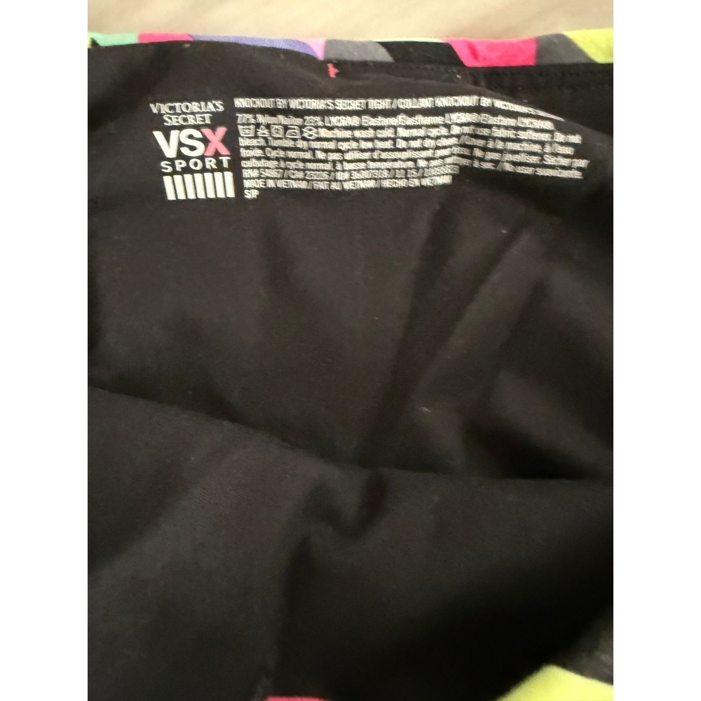 Victoria Secret VSX Sport Knockout Tight Neon Geometric Print Leggings Small - Picture 3 of 7